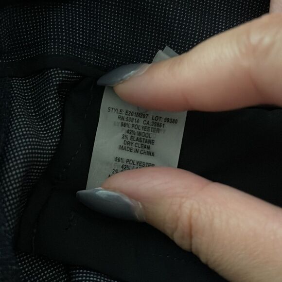 Elie Tahari dark blue wide leg pants - Picture 8 of 8